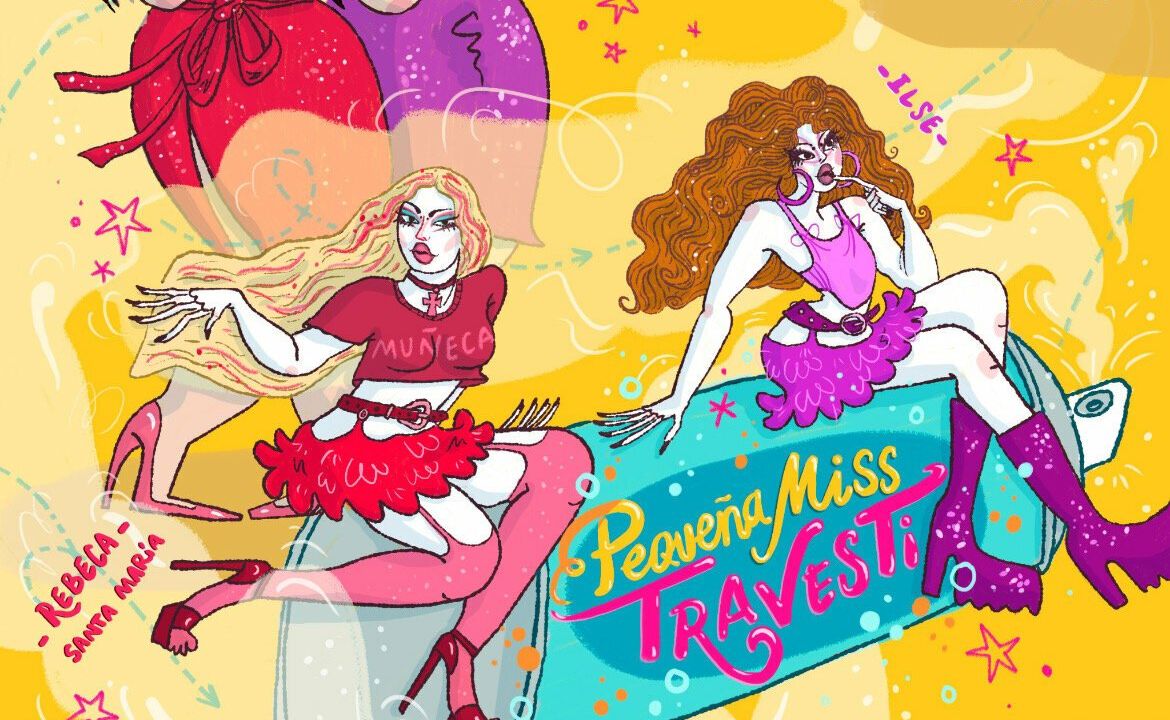 Pequeña Miss Travesti, con Lucy Octopussy e Ilse a la Mierda