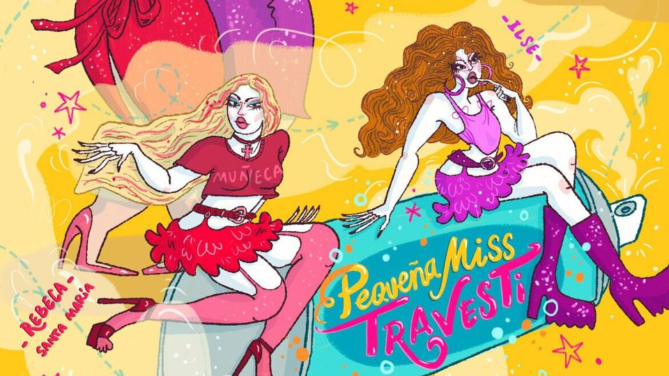 Pequeña Miss Travesti, con Lucy Octopussy e Ilse a la Mierda