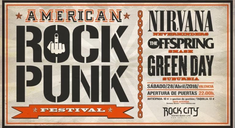 Festival de Tributos AMERICAN ROCK PUNK (Murcia)